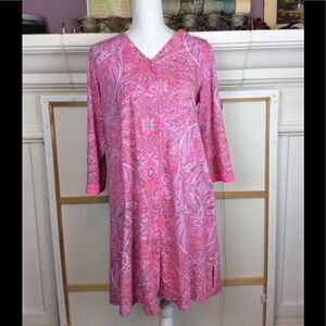 Miss Elaine Relax paisley snapped robe or lounger